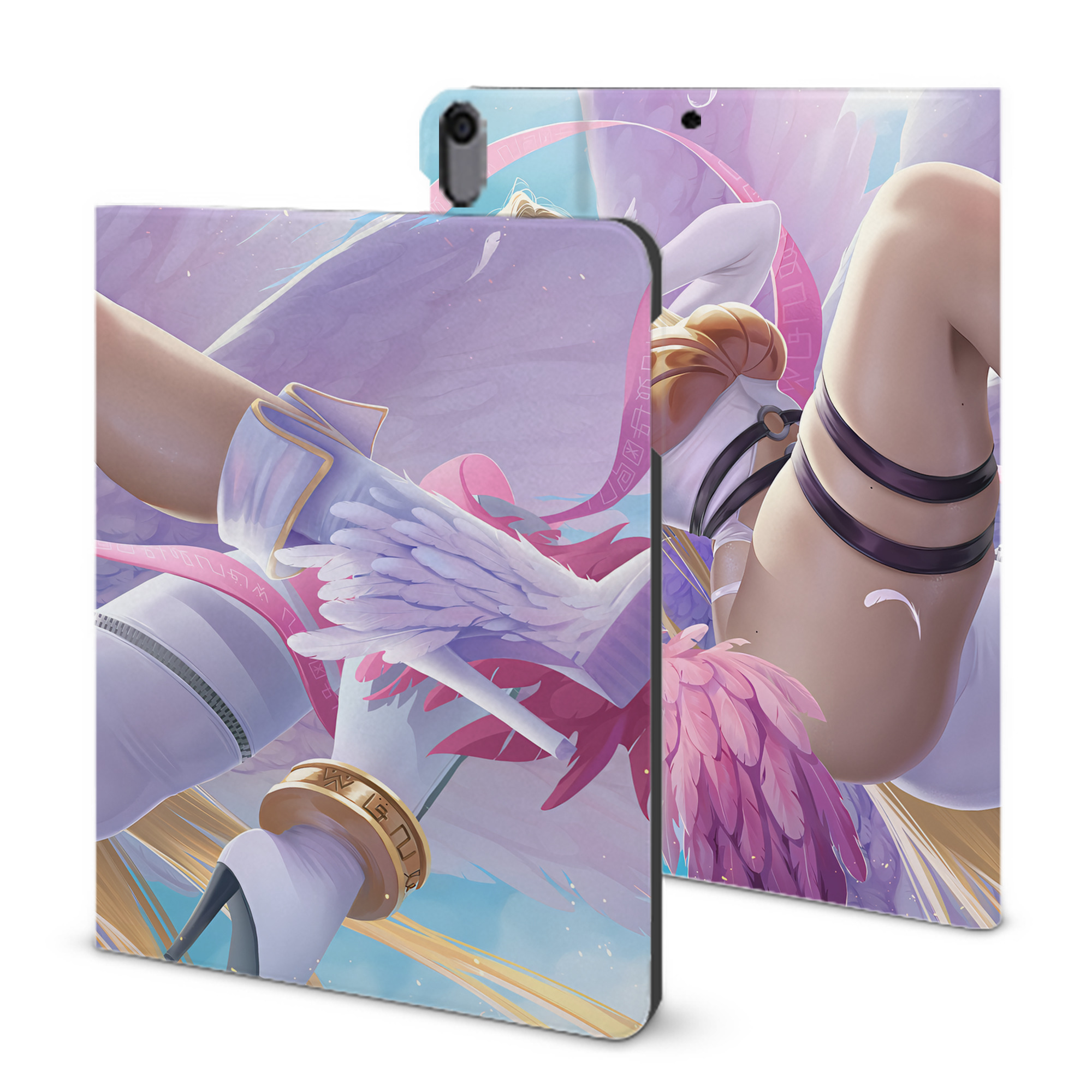 （画像用） Digimon デジタルモンスター/デジモン IPad ケース ブック型 PUレザー TPU 耐衝撃 軽量 薄型 ペン収納なし 全面保護 IPad 各モデル対応